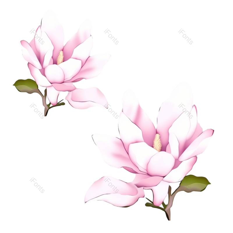 粉红色的花图片,灰色背景元素,PNG,免抠素材